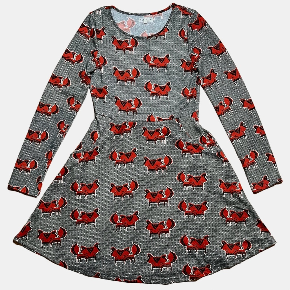 L.A. Soul Fox Long Sleeve Sweater Dress Sz S